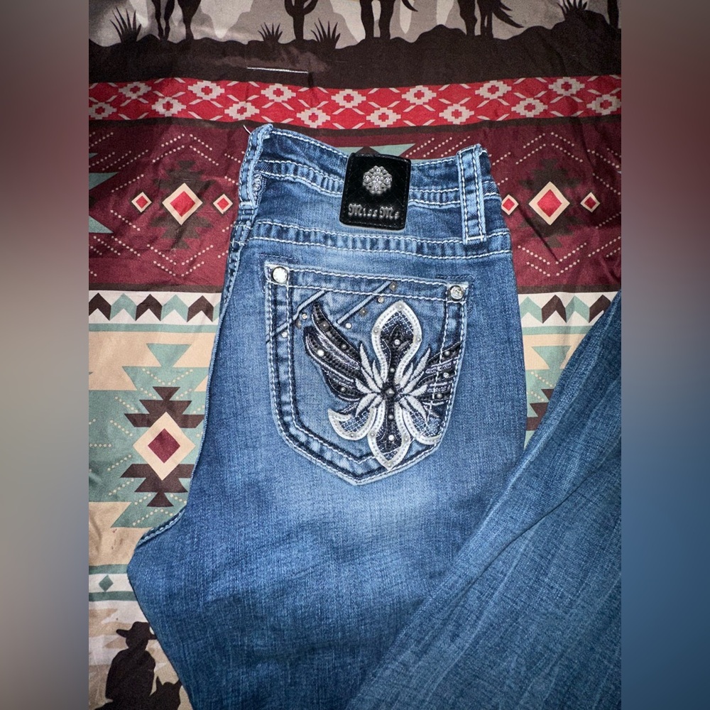 Miss Me Women's Boot Cut Jeans - Blue